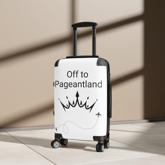 'Off to Pageantland' Minimalist Travel Suitcase